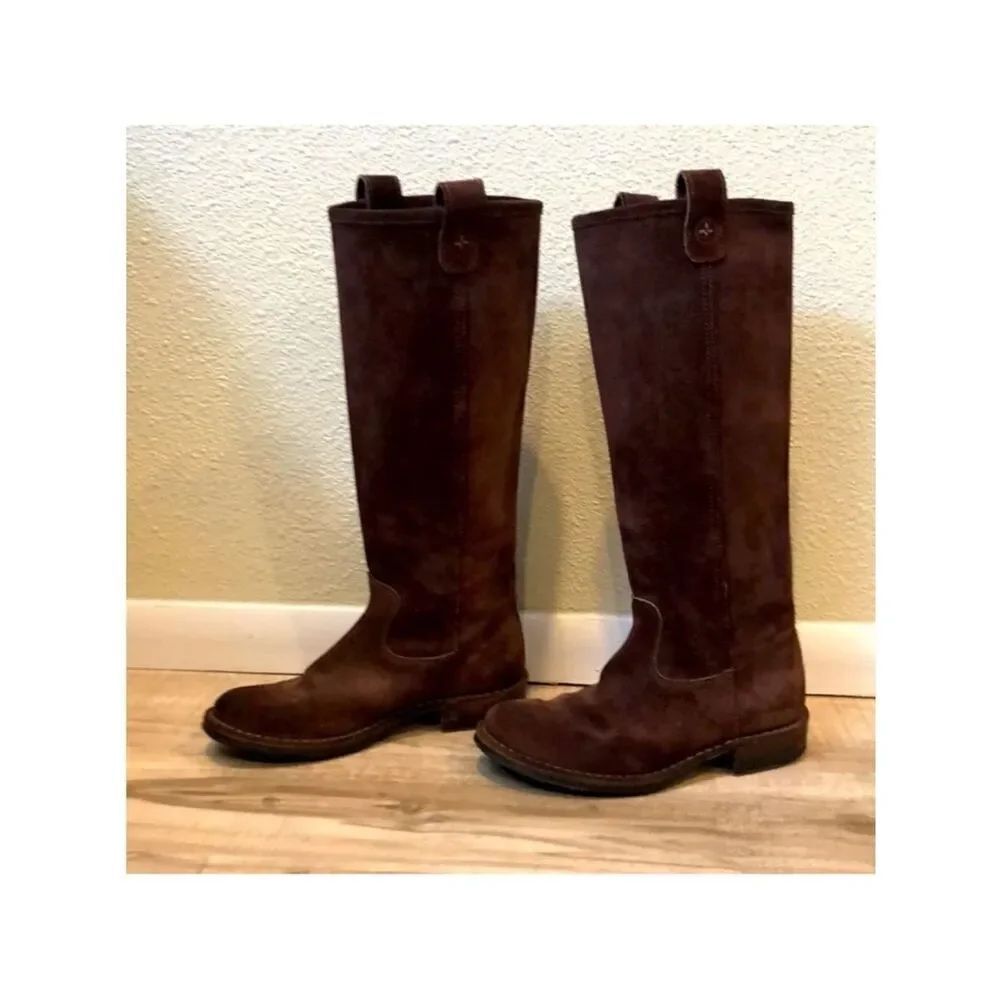 Fiorentini + Baker Riding Boots Brown Suede size 35 / US Size 5